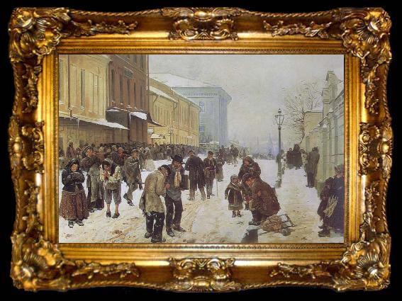 framed  Makovsky, Vladimir A Doss-House, ta009-2