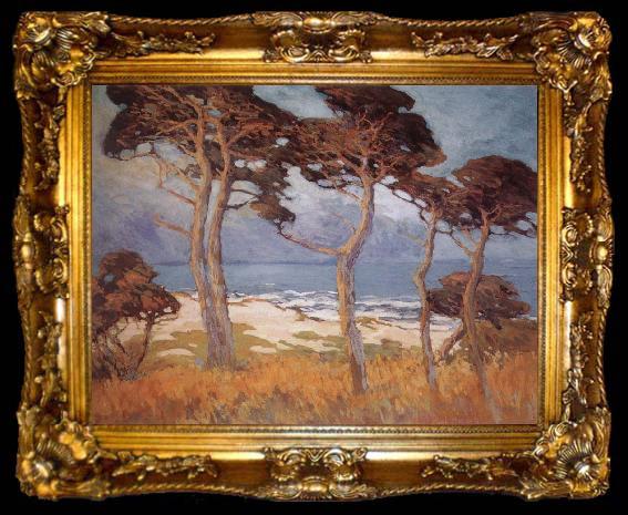framed  Marry DeNeale Morgan Cypress at Monterey, ta009-2