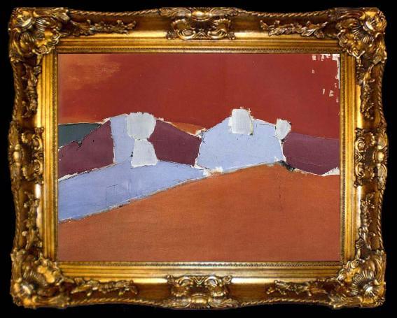 framed  Nicolas de Stael Red Sky, ta009-2
