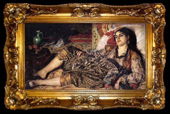 framed  Pierre-Auguste Renoir Odalisque ou Une Femme d Alger, ta009-2