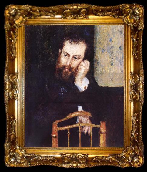 framed  Pierre-Auguste Renoir Portrait de Sisley, ta009-2