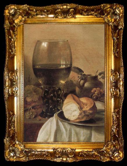 framed  Pieter Claesz Still Life with Ham, ta009-2
