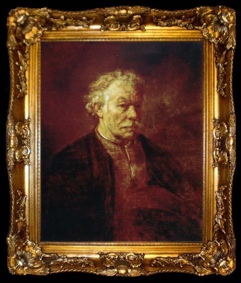 framed  REMBRANDT Harmenszoon van Rijn Portrait of an Elderly Man, ta009-2