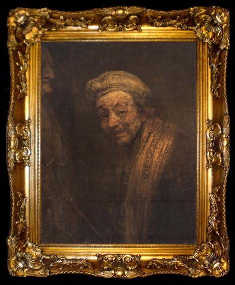 framed  REMBRANDT Harmenszoon van Rijn Self-Portrait as Zeuxis, ta009-2