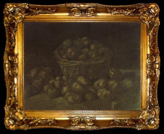 framed  Vincent Van Gogh Still life with a Basket of Potatoes (nn04), ta009-2
