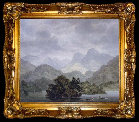framed  unknow artist Dusky Bay,New Zealand,April 1773, ta009-2