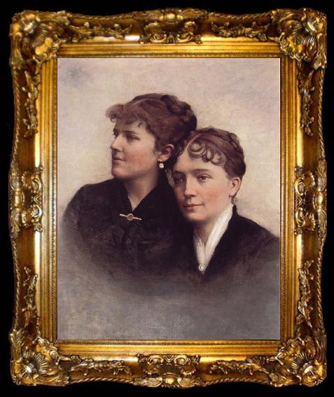 framed  A. Bryan Wall Wife and Sister, ta009-2