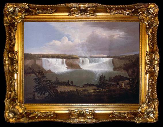 framed  Alvan Fisher A General View of the  Falls of Niagara, ta009-2