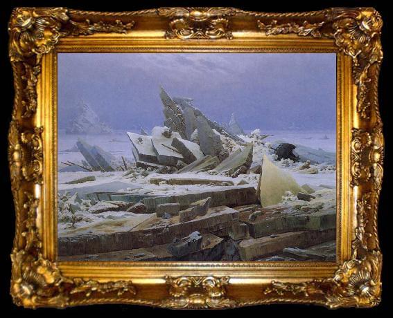 framed  Caspar David Friedrich Arctic Shipwreck, ta009-2