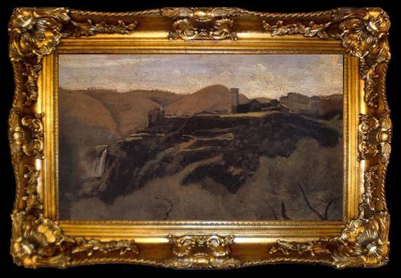 framed  Corot Camille The Waterfalls, ta009-2
