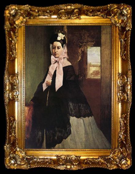 framed  Edgar Degas Lady, ta009-2