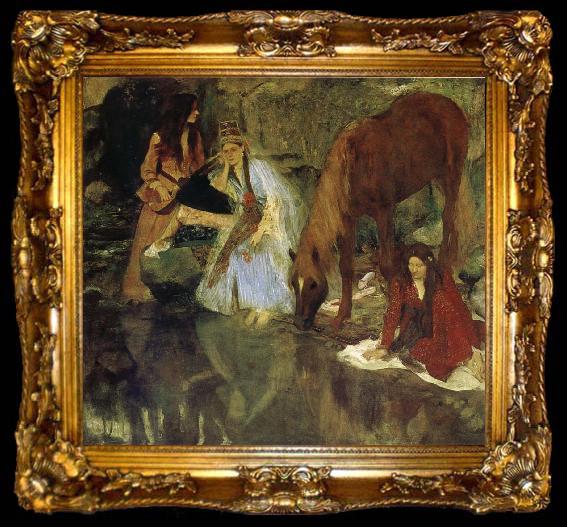 framed  Edgar Degas Act, ta009-2