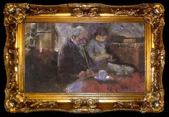 framed  Edvard Munch Near the coffee table, ta009-2
