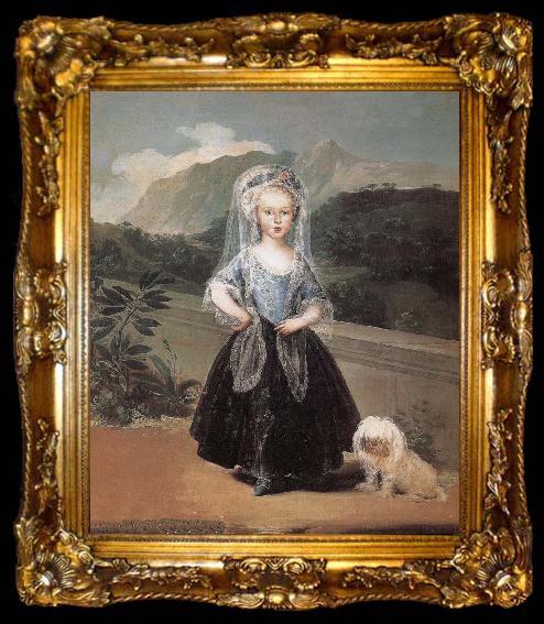 framed  Francisco Goya Maria Teresa de Borbon y Vallabriga, ta009-2