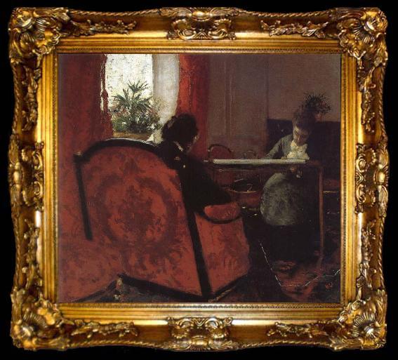 framed  Gustave Caillebotte Figure, ta009-2
