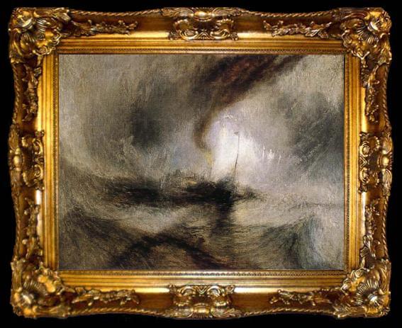 framed  J.M.W. Turner Snow Storm-Steam-Boat off a Harbour-s Mouth, ta009-2