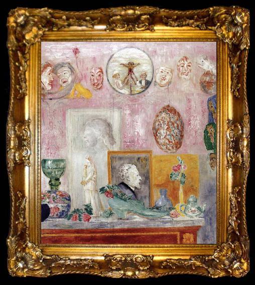 framed  James Ensor Souvenirs, ta009-2