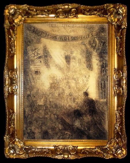 framed  James Ensor The Entry of Christ into Jerusalem, ta009-2