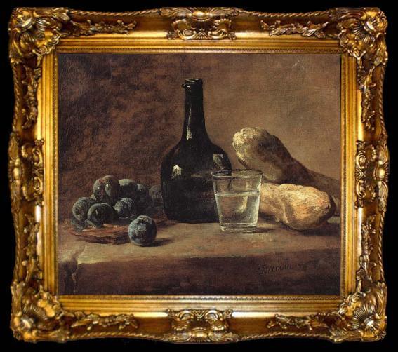 framed  Jean Baptiste Simeon Chardin Still Life with Plums, ta009-2