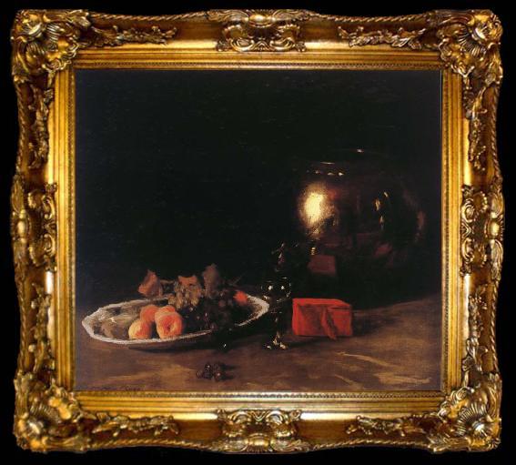 framed  William Merritt Chase Still life, ta009-2
