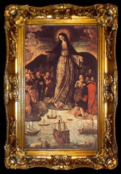 framed  Alejo Fernandez The Virgin of the Navigators, ta009-2
