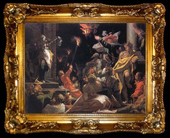 framed  BLOEMAERT, Abraham Fudith Showing the people the head of Holofernes, ta009-2