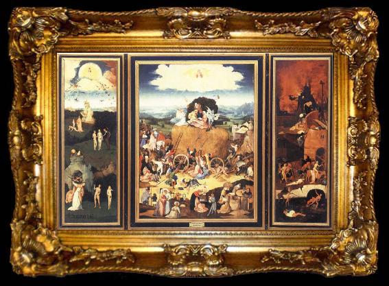framed  BOSCH, Hieronymus The Haywain, ta009-2
