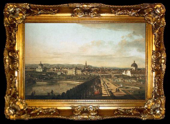 framed  Bernardo Bellotto Vienna,Seen from the Belvedere Palace, ta009-2