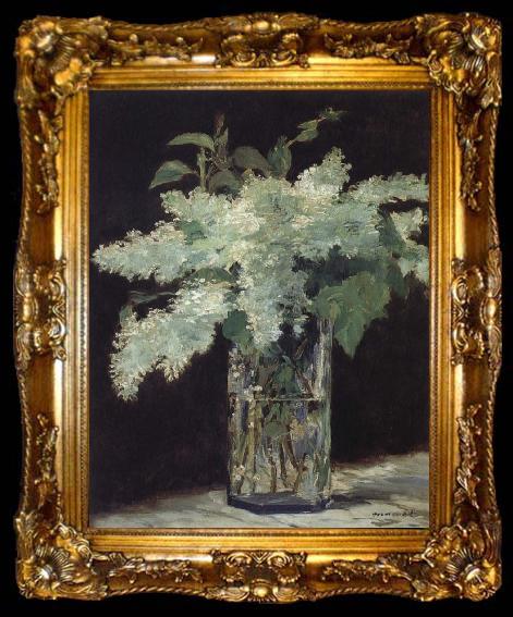 framed  Edouard Manet White Lilac, ta009-2