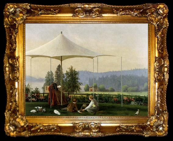 framed  Ferdinand von Wright Garden in Haminanlathi, ta009-2