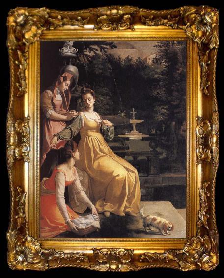 framed  Jacopo da Empoli Susanna bathing, ta009-2