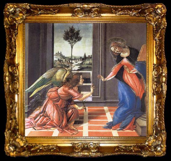 framed  Sandro Botticelli The Verkundigung, ta009-2
