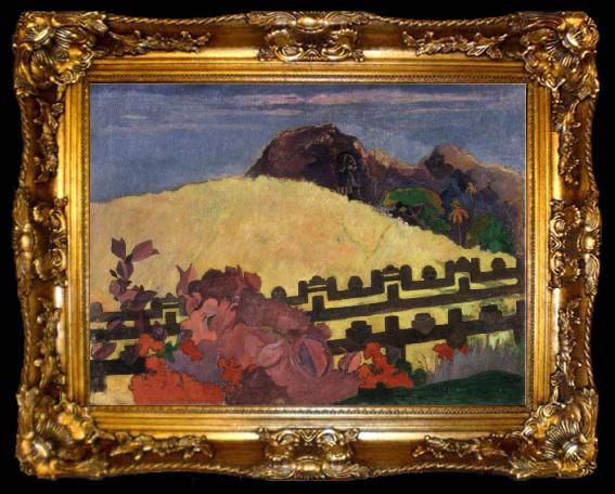 framed  Paul Gauguin The Sacred Mountain, ta009-2