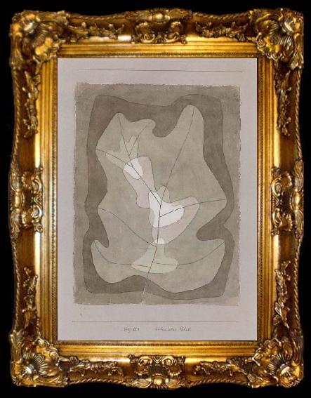 framed  Paul Klee Illuminated leaf, ta009-2
