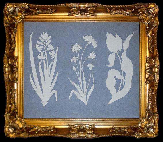 framed  Philipp Otto Runge Hyacinth,Cornflower,Tulip, ta009-2
