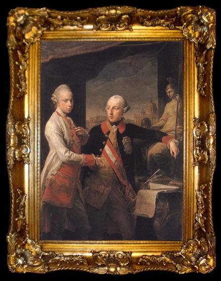 framed  Pompeo Batoni Emperor Foseph II and Grand Duke Pietro Leopoldo of Tusany, ta009-2