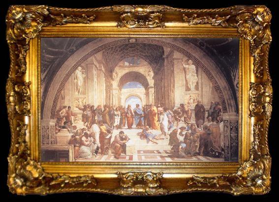framed  Raphael THe School of Athens, ta009-2