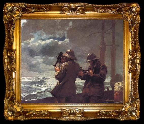 framed  Winslow Homer Eight Bells, ta009-2