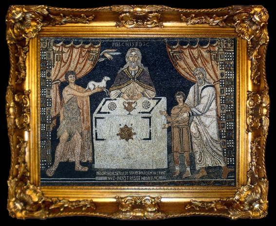 framed  unknow artist Melchisedek as a Christ-similar priest king, ta009-2