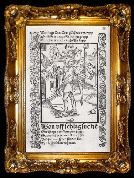 framed  Albrecht Durer The Crow Fool, ta009-2
