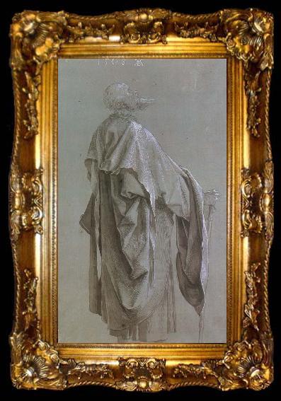 framed  Albrecht Durer Preparatory drawing fro the Heller Altarpiece, ta009-2