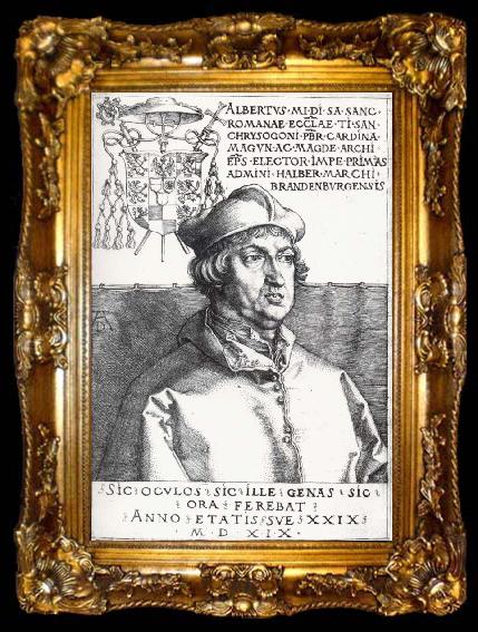 framed  Albrecht Durer Cardinal Albrecht of Bran-Denburg, ta009-2