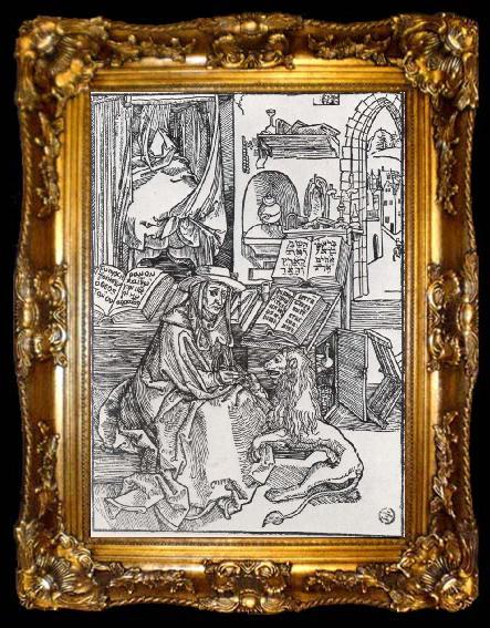 framed  Albrecht Durer St.Jerome in his study, ta009-2