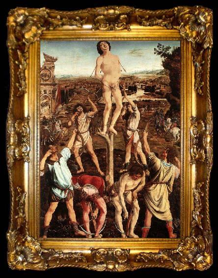 framed  Antonio Pollaiuolo Martyrdom of St Sebastian, ta009-2