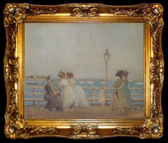 framed  Arthur Clifton Goodwin On South Boston Pier, ta009-2