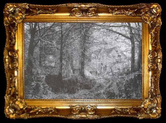 framed  Atkinson Grimshaw The Old Mill Cheshire, ta009-2