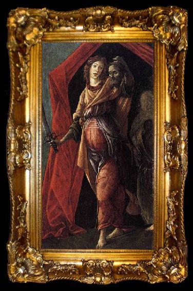 framed  BOTTICELLI, Sandro Judith Leaving the Tent of Holofernes, ta009-2