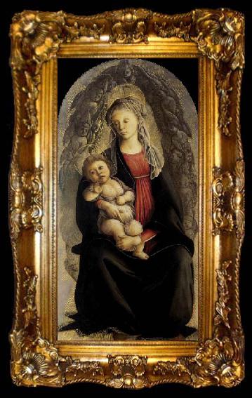 framed  BOTTICELLI, Sandro Madonna in Glory with Seraphim, ta009-2