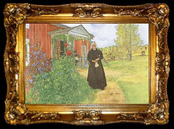 framed  Carl Larsson Father and Mother, ta009-2