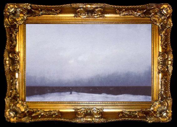 framed  Caspar David Friedrich Monk by the Sea, ta009-2